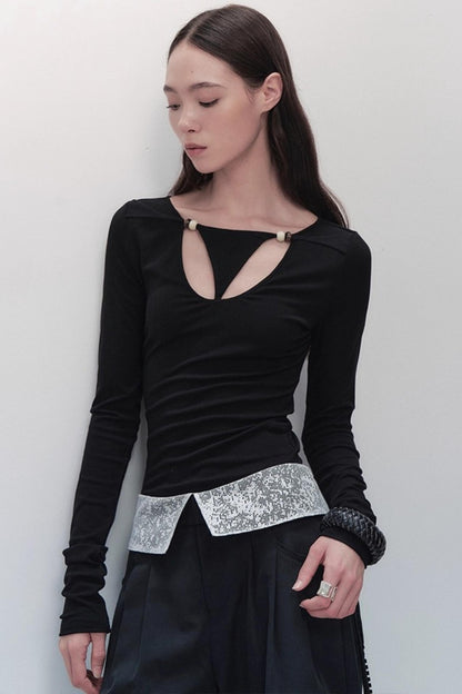 Sheer Silhouette Top