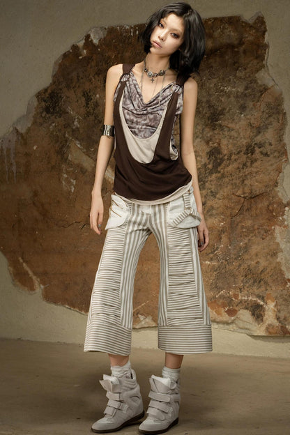 Dark Punk Cropped Pants