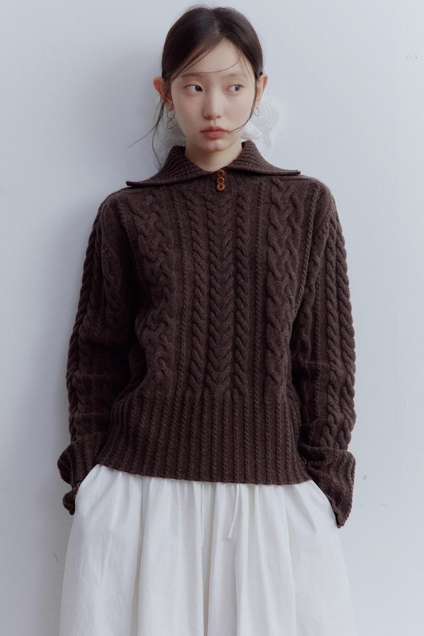 Embossed Woolen Top