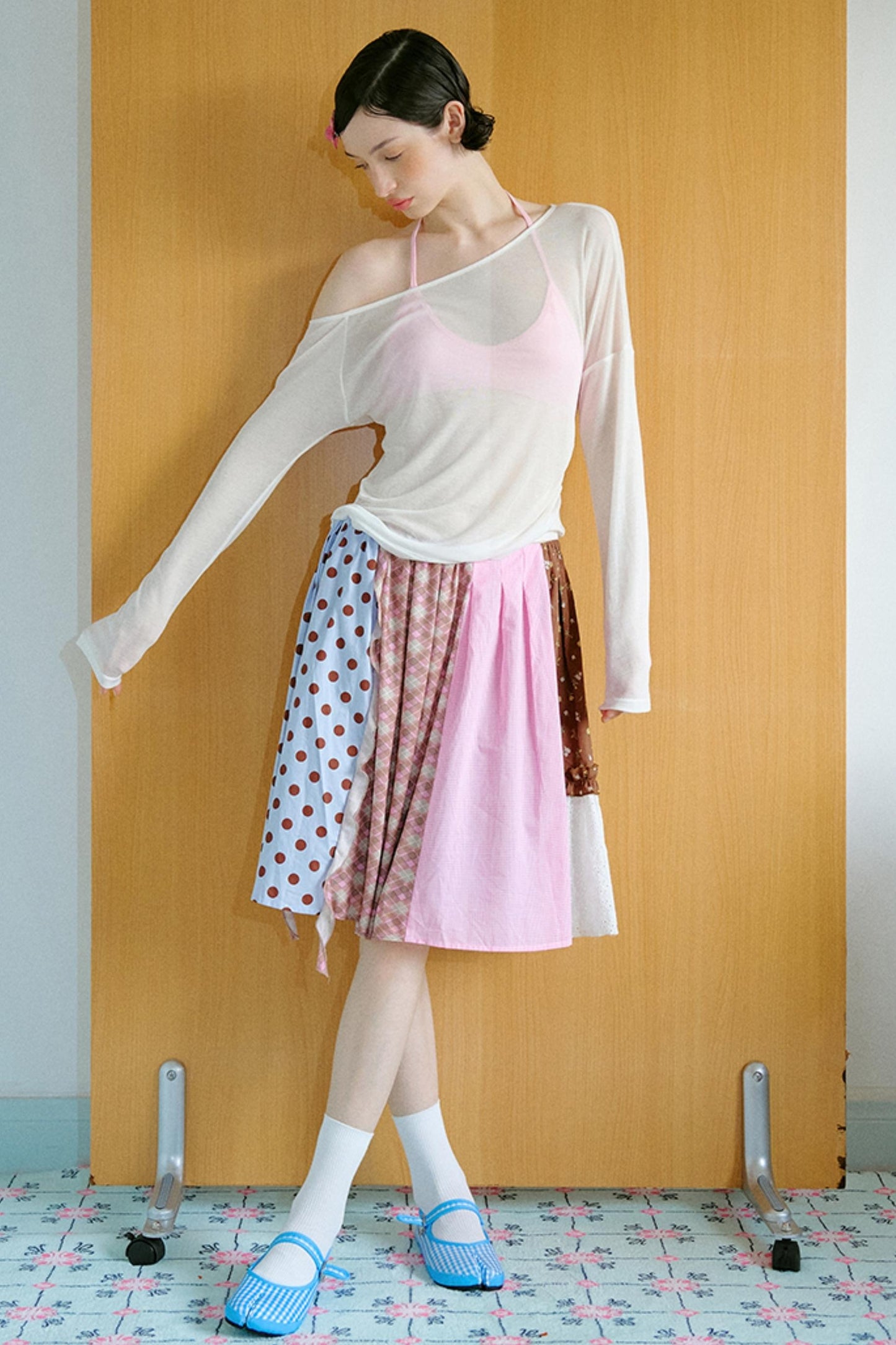 Asymmetrical Sleeve Top Set-UP