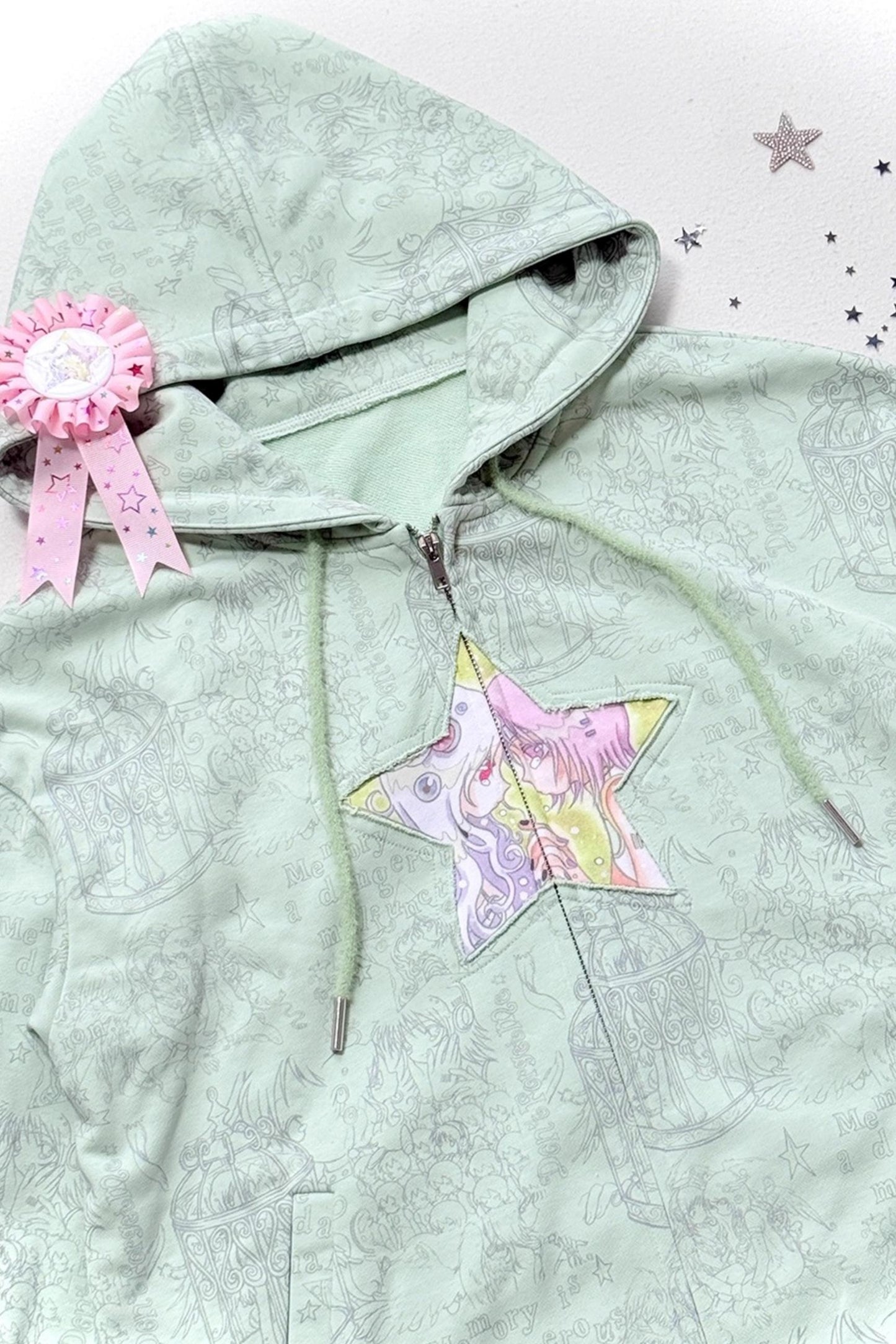 Millennium Green Hooded Sweatshirt Coat