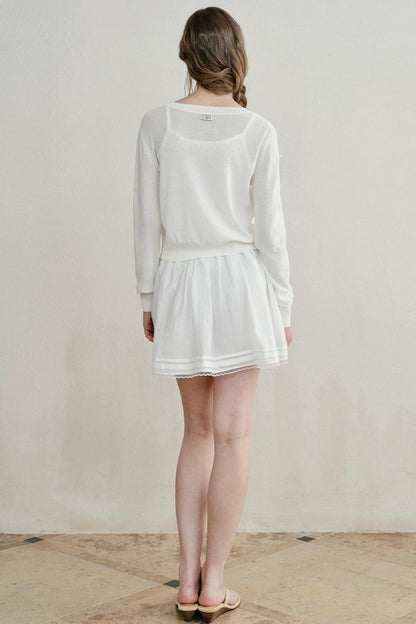 Heartbeat Beaded Knit Cardigan
