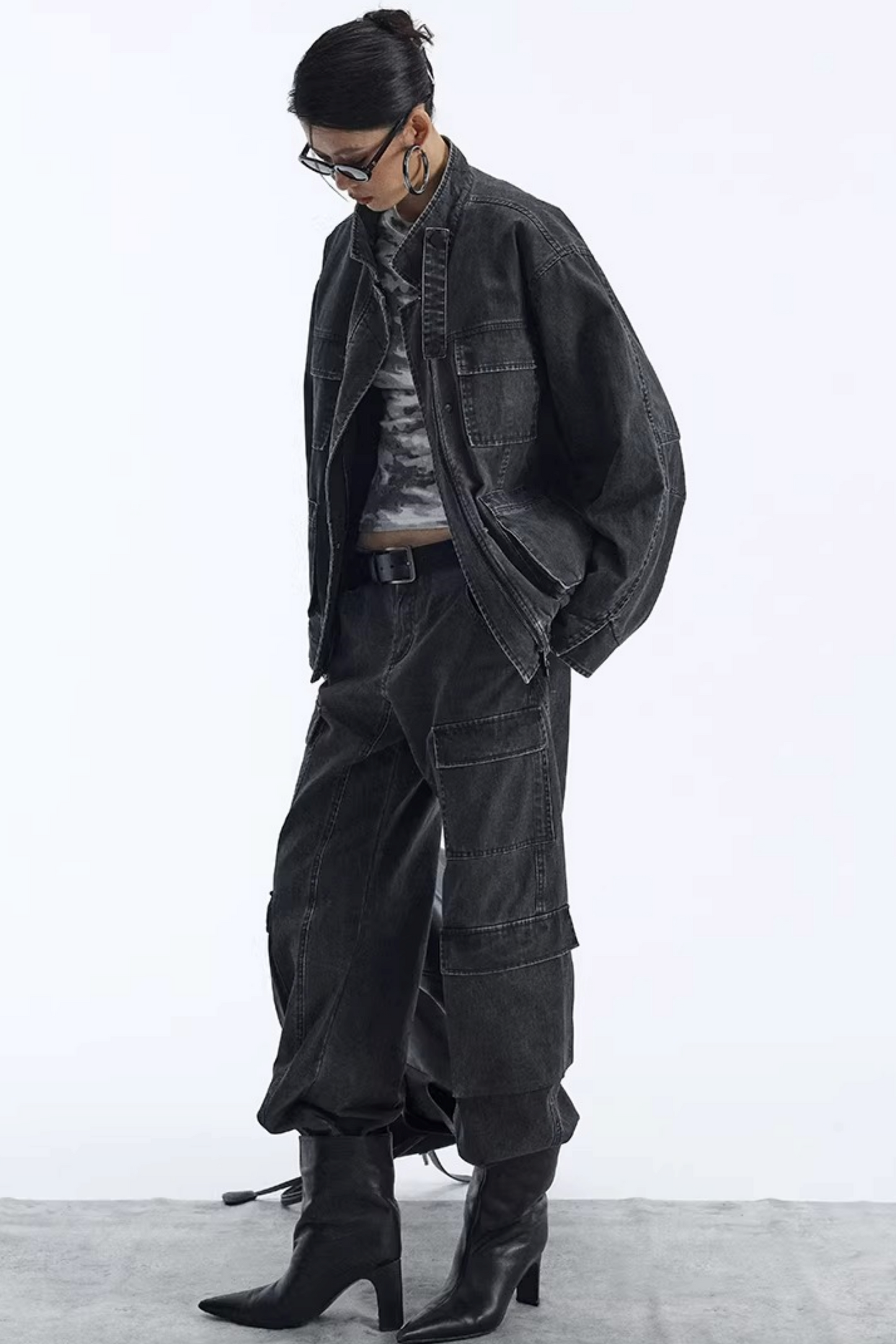 Abnehmbarer Kunstfellkragen gepolsterte Jacke