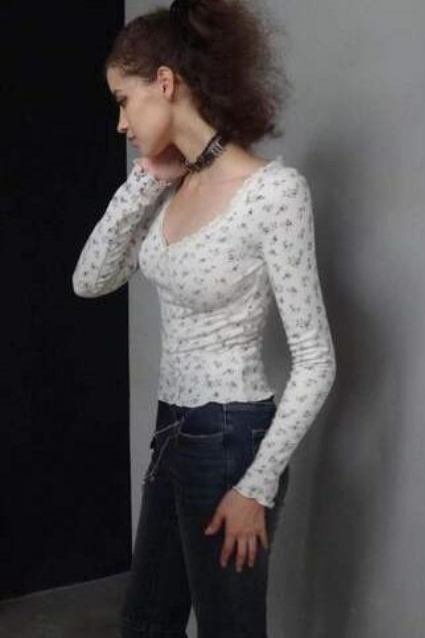 Blue High-Waisted Skinny Jeans