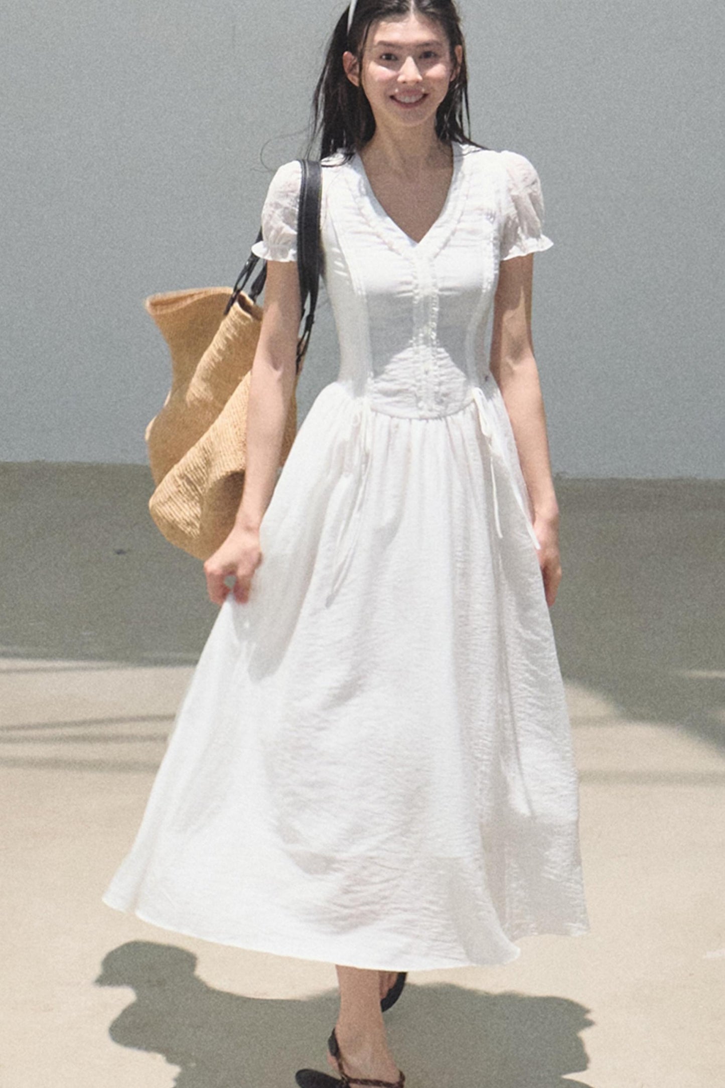 Blue Hour V-neck Dress