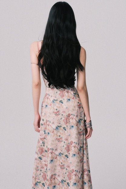 Dreamy Floral Halter Dress
