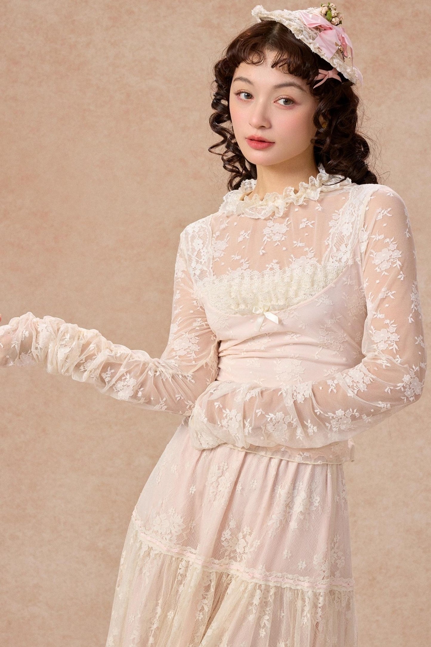 Lace Base Layer Top Skirt Set-Up