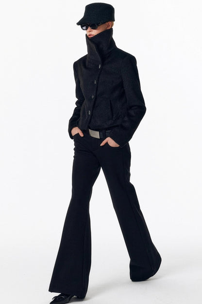 Fleece-Lined Flared Pants