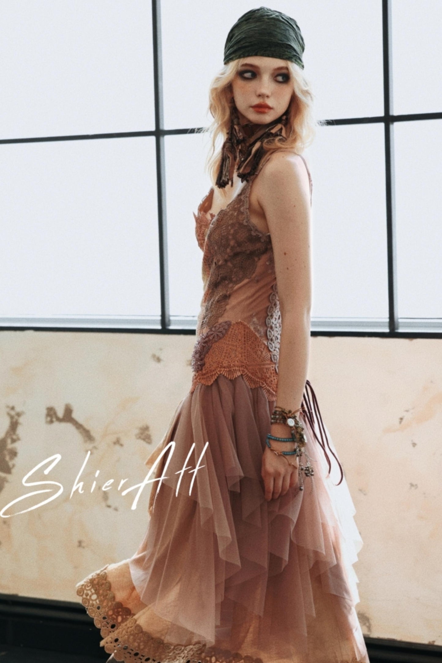 Vintage Elf Embroidered Dress