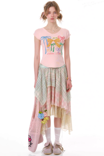 Cherry Blossom Chiffon Skirt