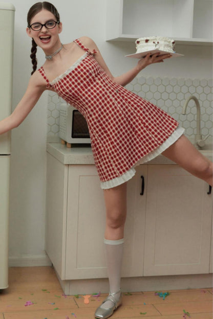 Color Clash A-Line Dress