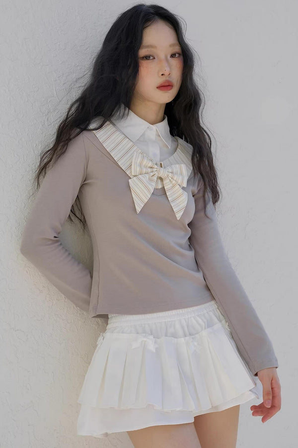 Romantic Layered Knit Top