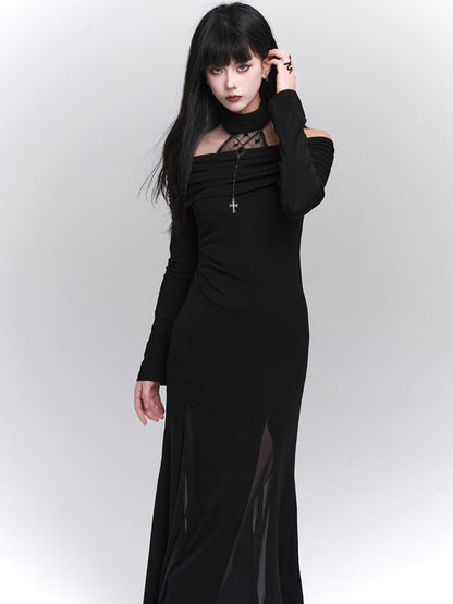 Dark Style Unique Halterneck Dress