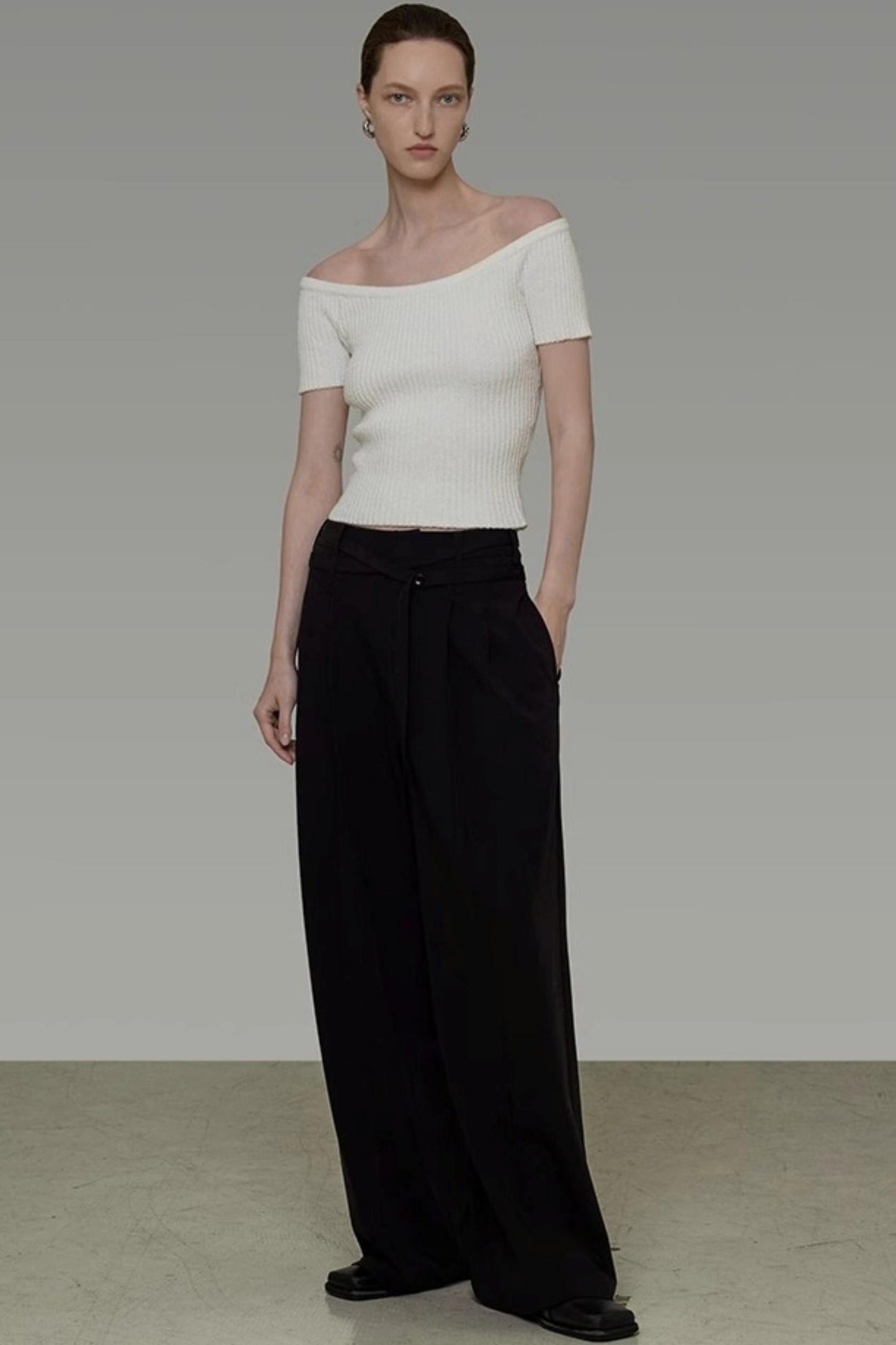 One-Shoulder Knit Top