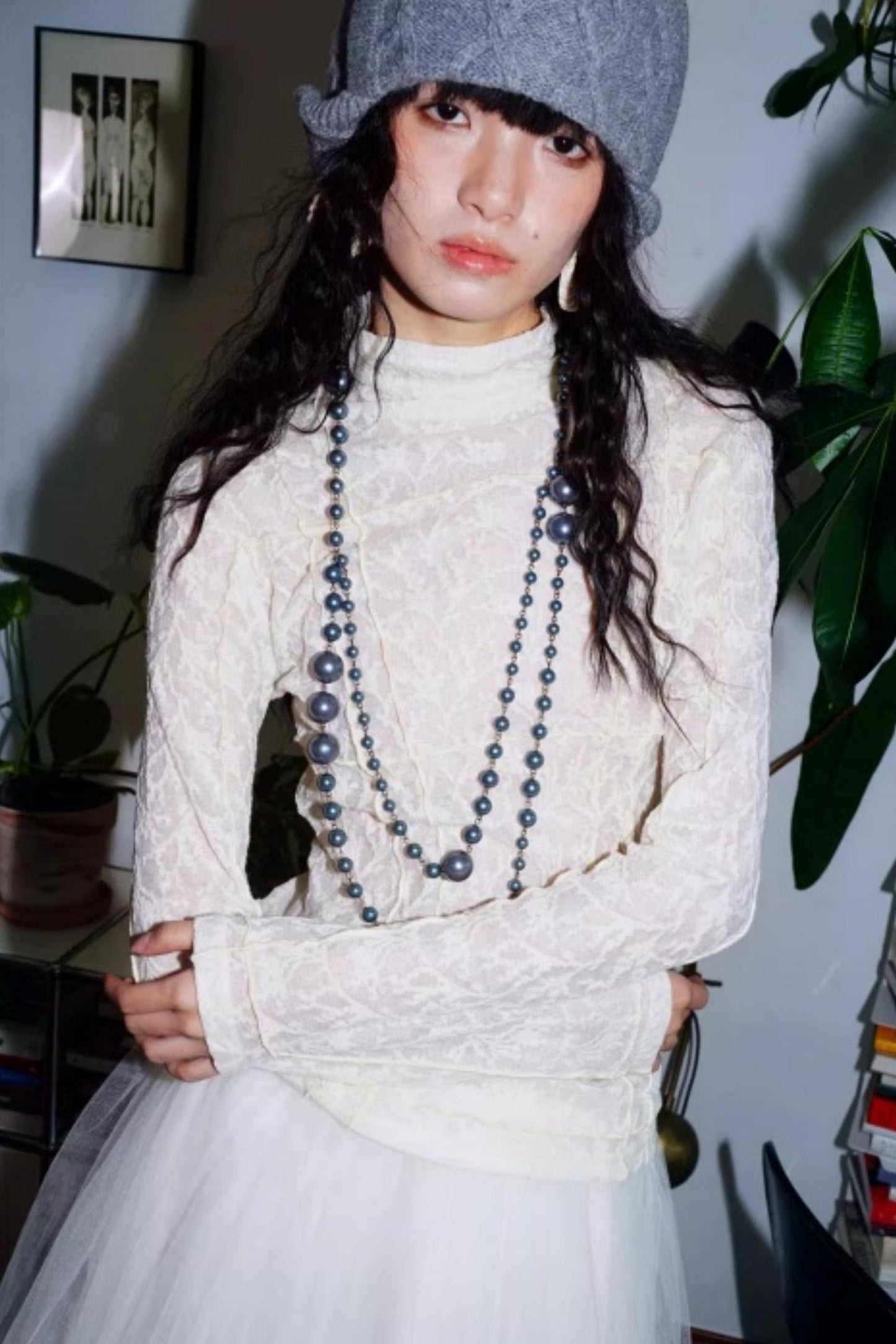 Split Knitted Base Layer Top