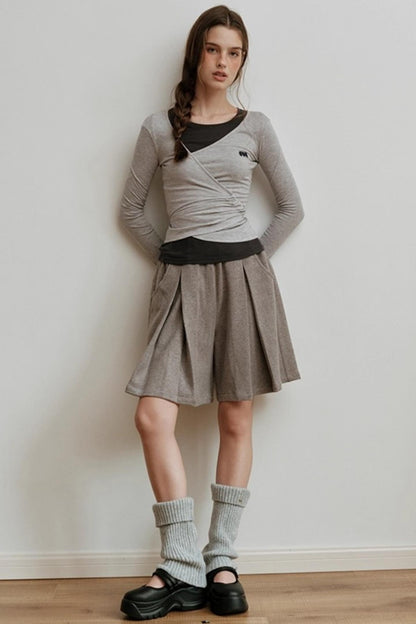 Yarn-Dyed Wool Bermuda Shorts