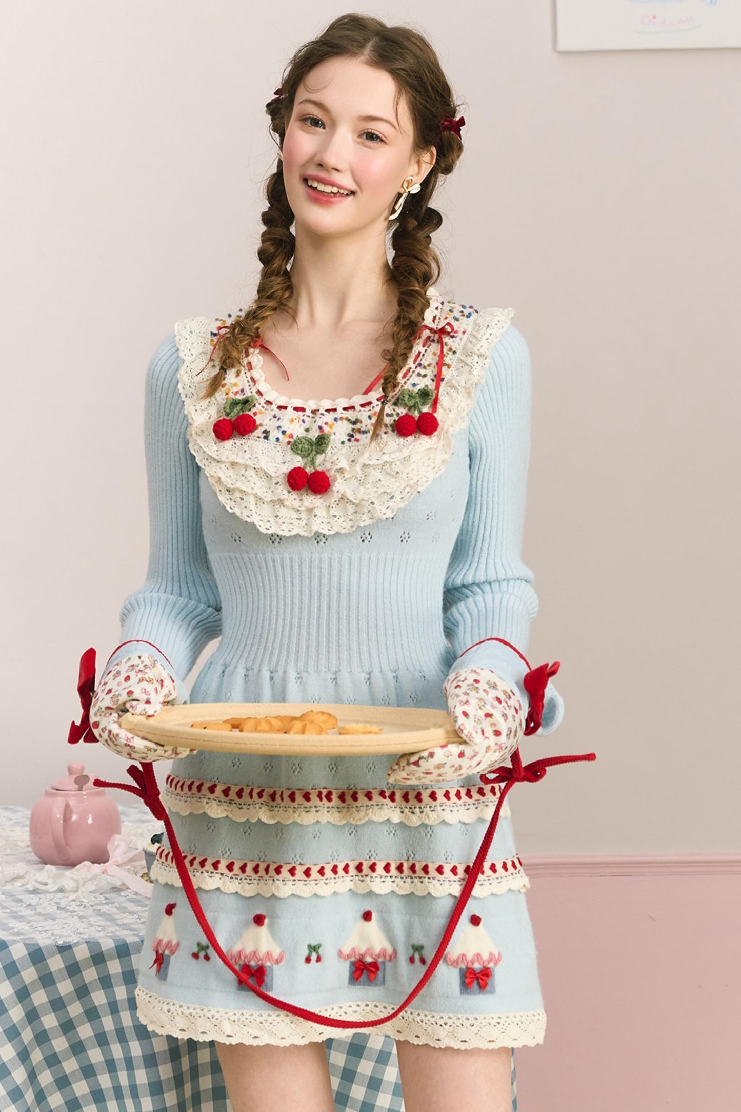 Berry Cake Heavy Work Knit Dress