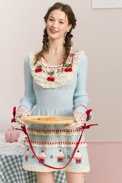 Berry Cake Heavy Work Knit Dress
