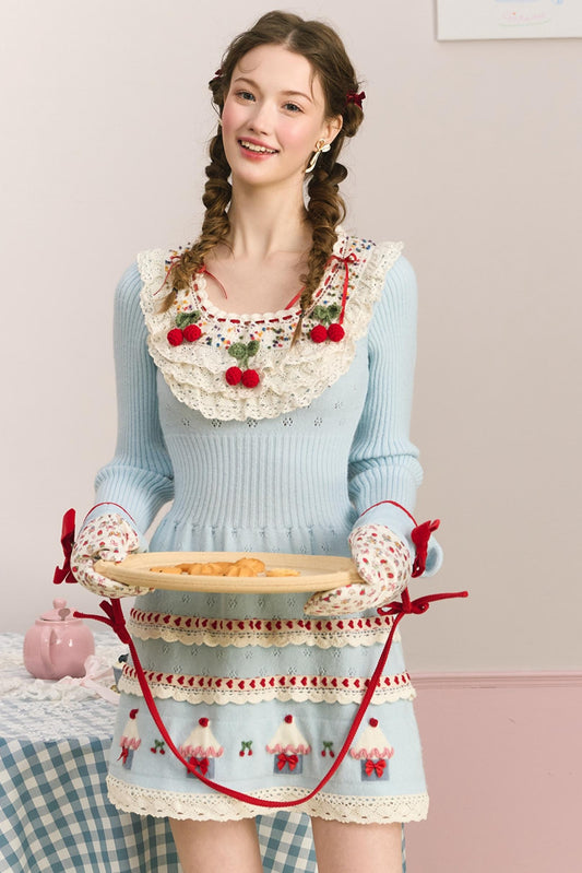 Berry Cake Heavy Work Knit Dress