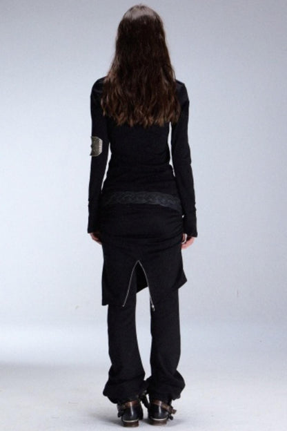 Pleated Layered Scimitar Pants