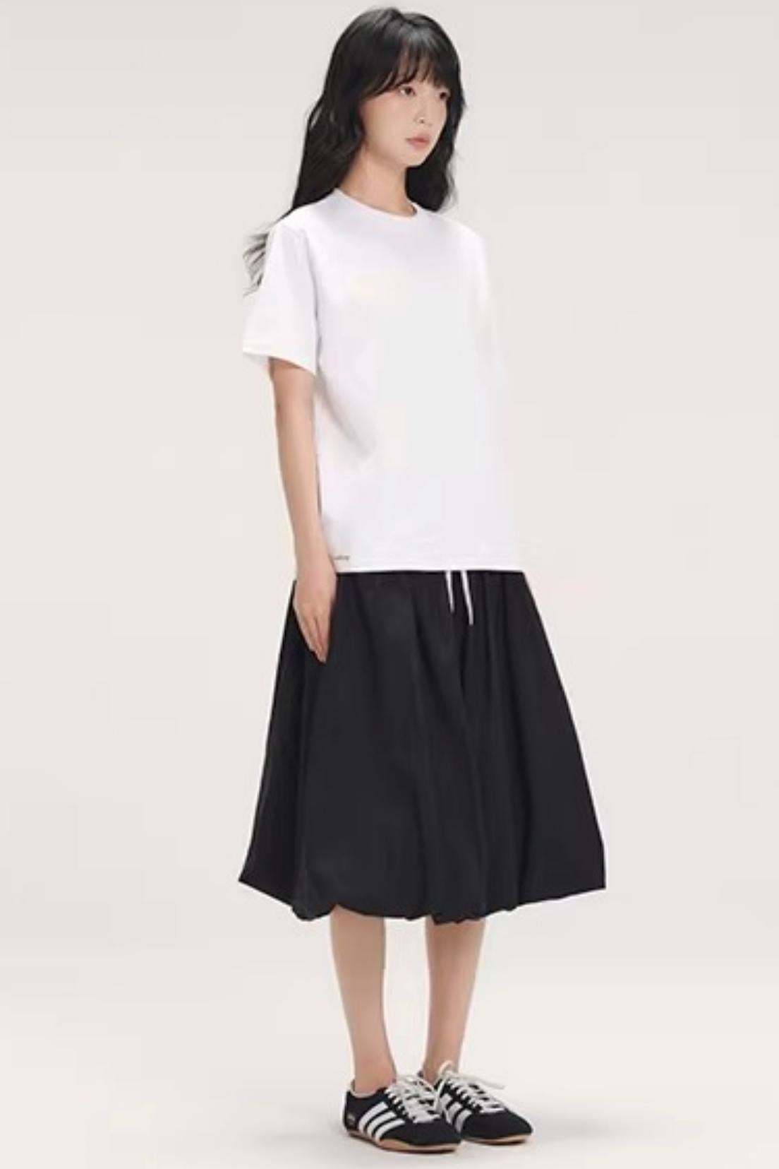 Dog Paw Embroidered Floral Skirt