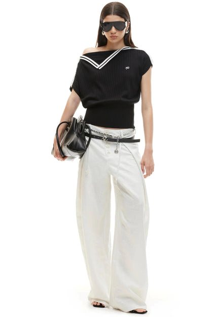 Tencel Linen Wide-Leg Pants