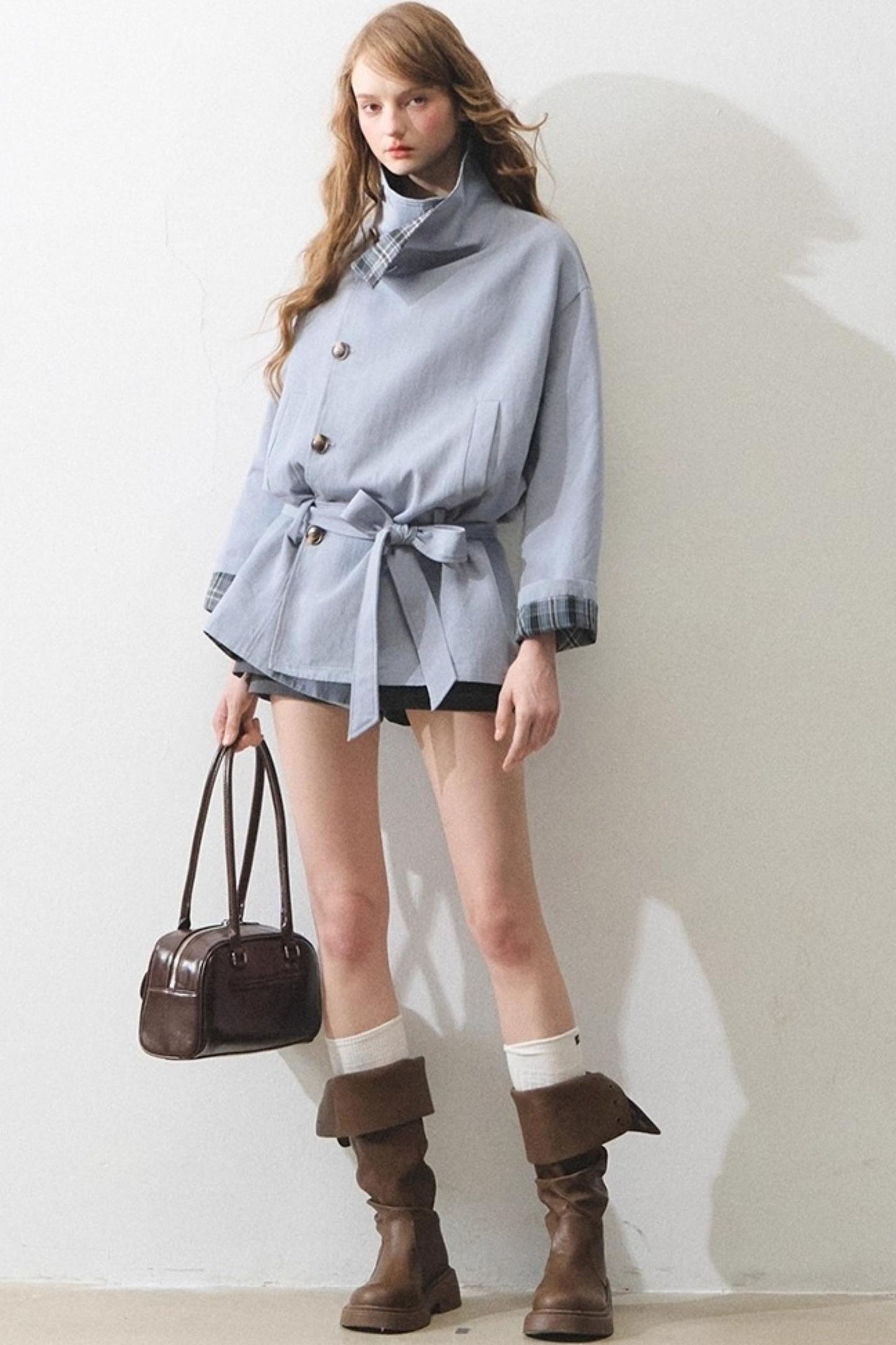 Vintage Loose Tunic Trench Coat