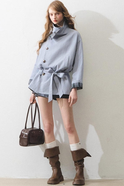 Vintage Loose Tunic Trench Coat