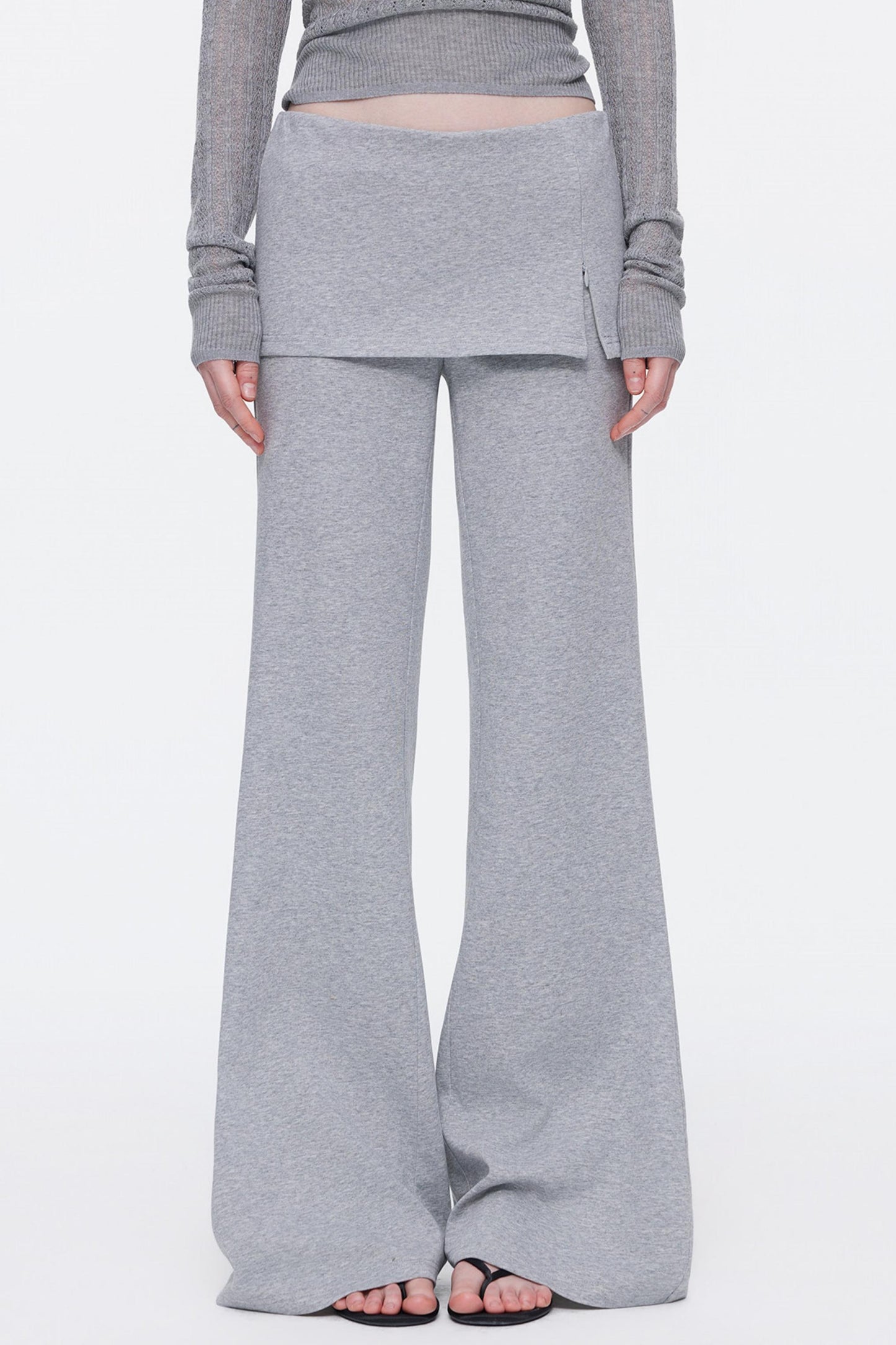 Skin-Friendly Knit Skirt Pants