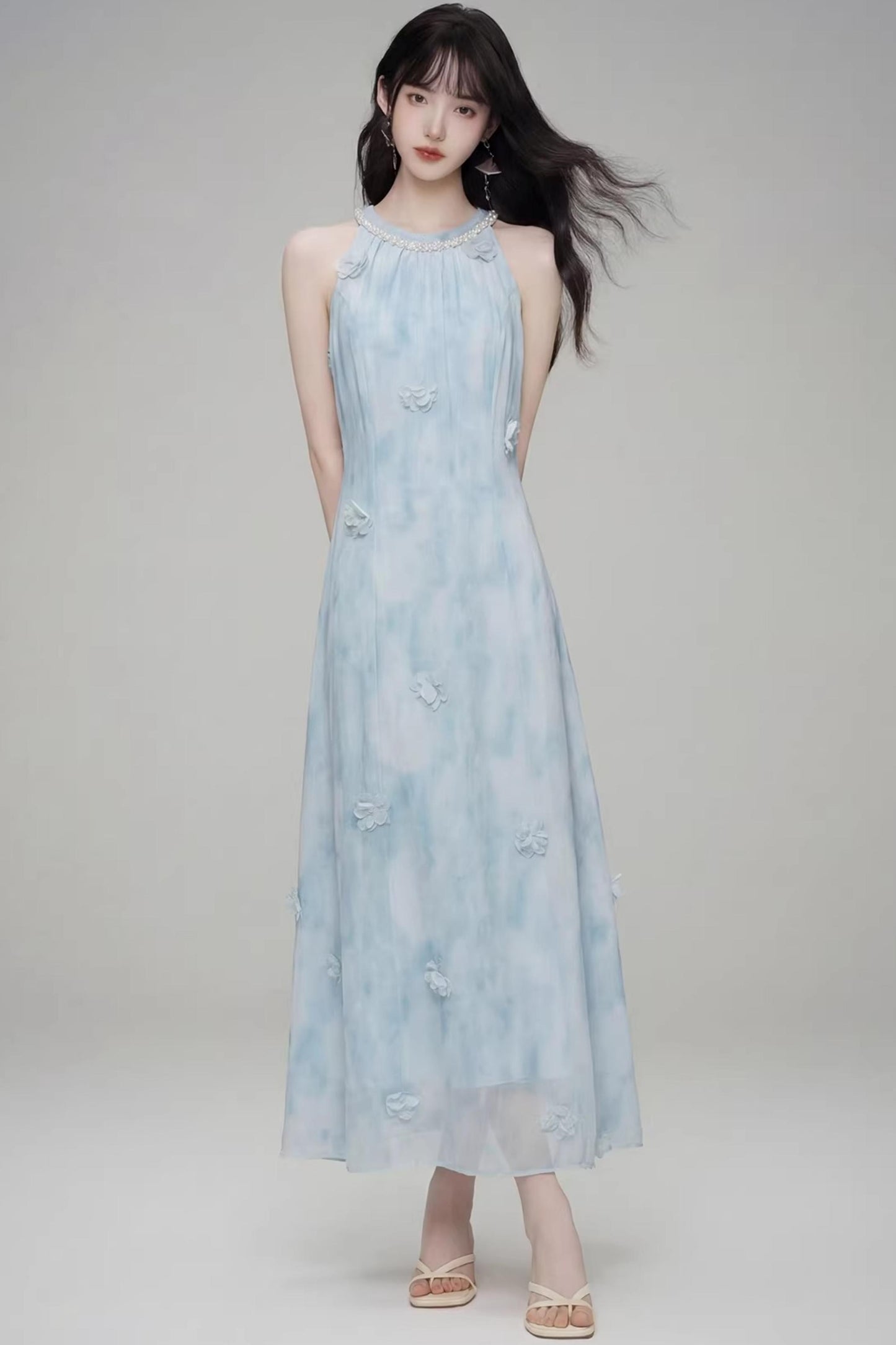 Three-Dimensional Floral Dress