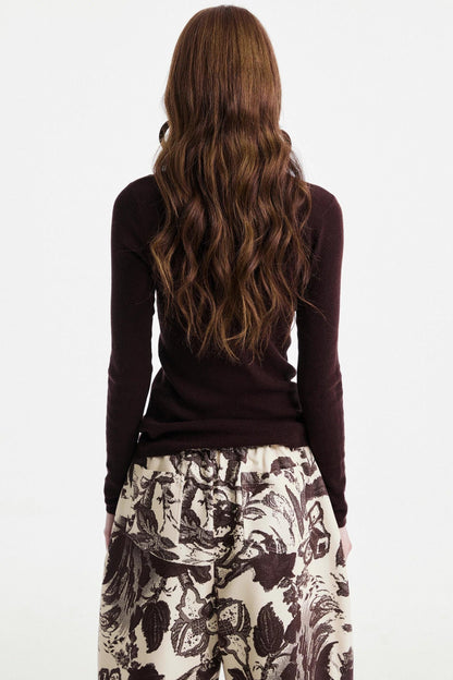 Two-Tone Wool Sweater