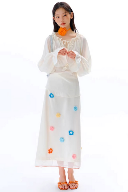 Dreidimensionaler Organza-Rock