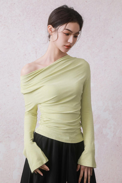 Wisteria Shoulderless T-Shirt