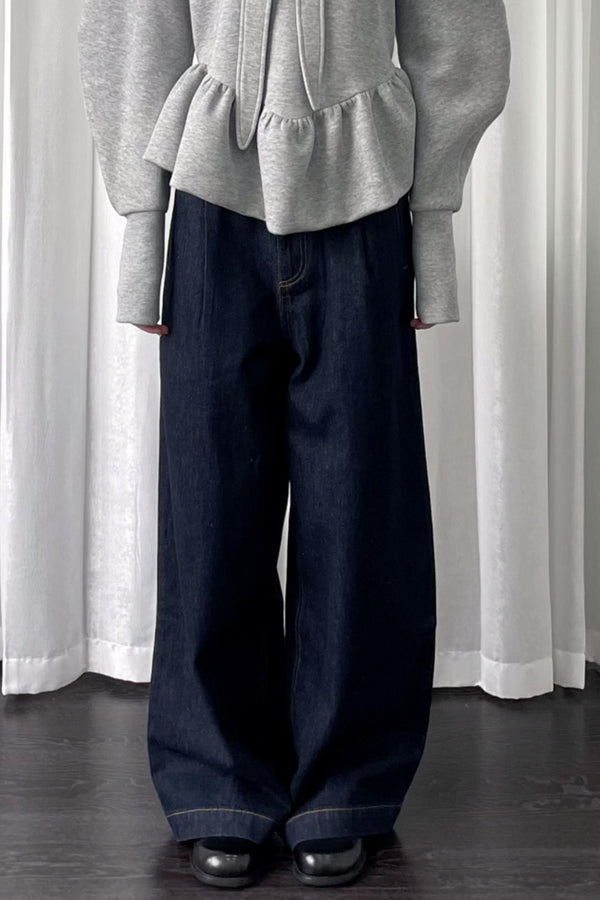 Wide-Leg Commuter Jeans