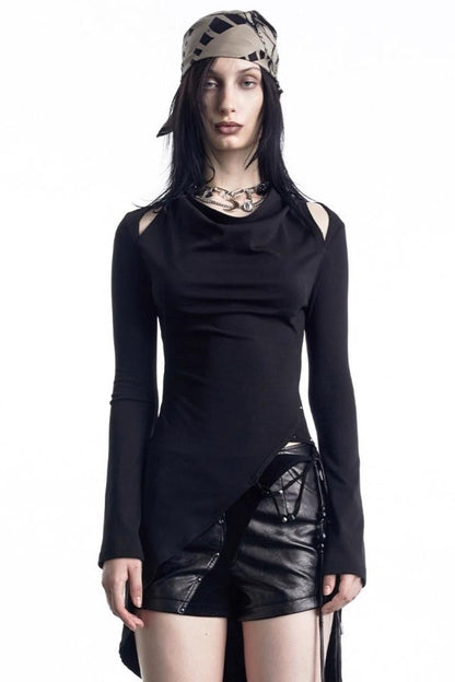 Off-the-Shoulder Knit Tee