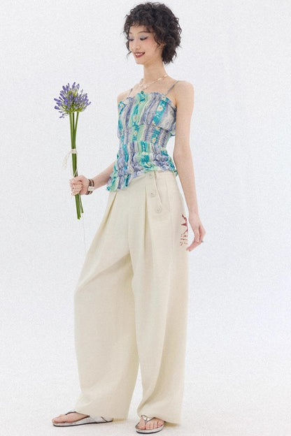 Mist Drawstring Camisole