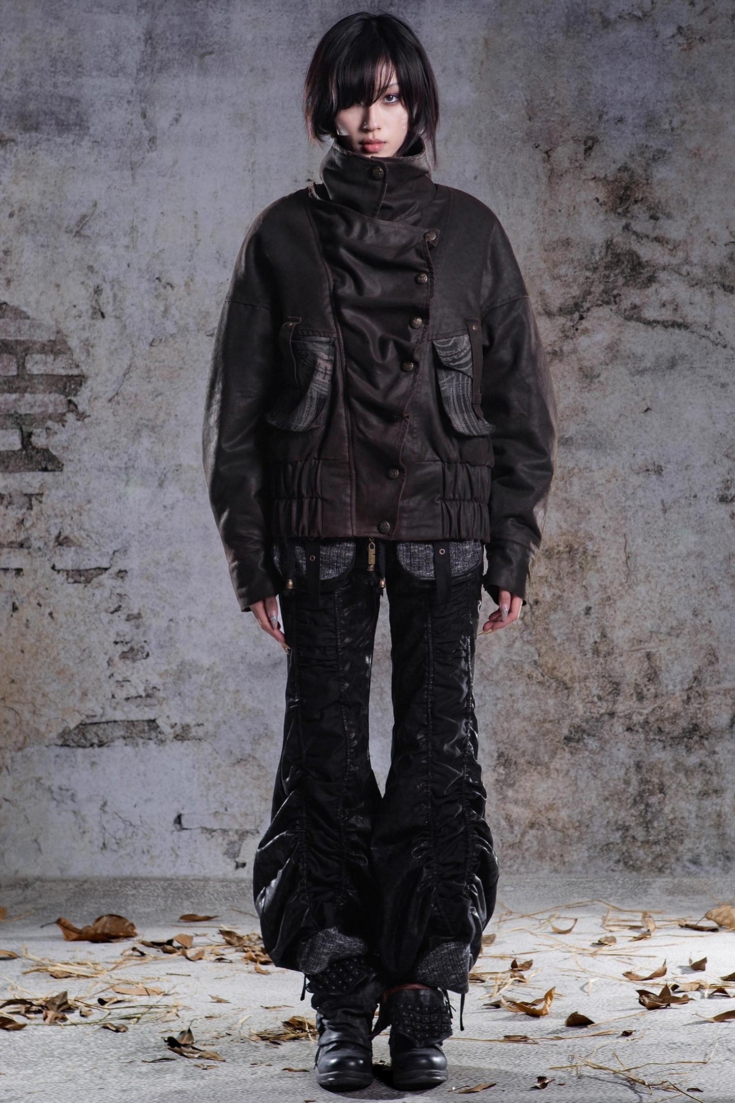 Original Retro Heavy Buckle Flight Jacket