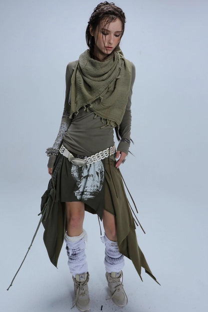 Autumn Original Fringe Wrap Skirt