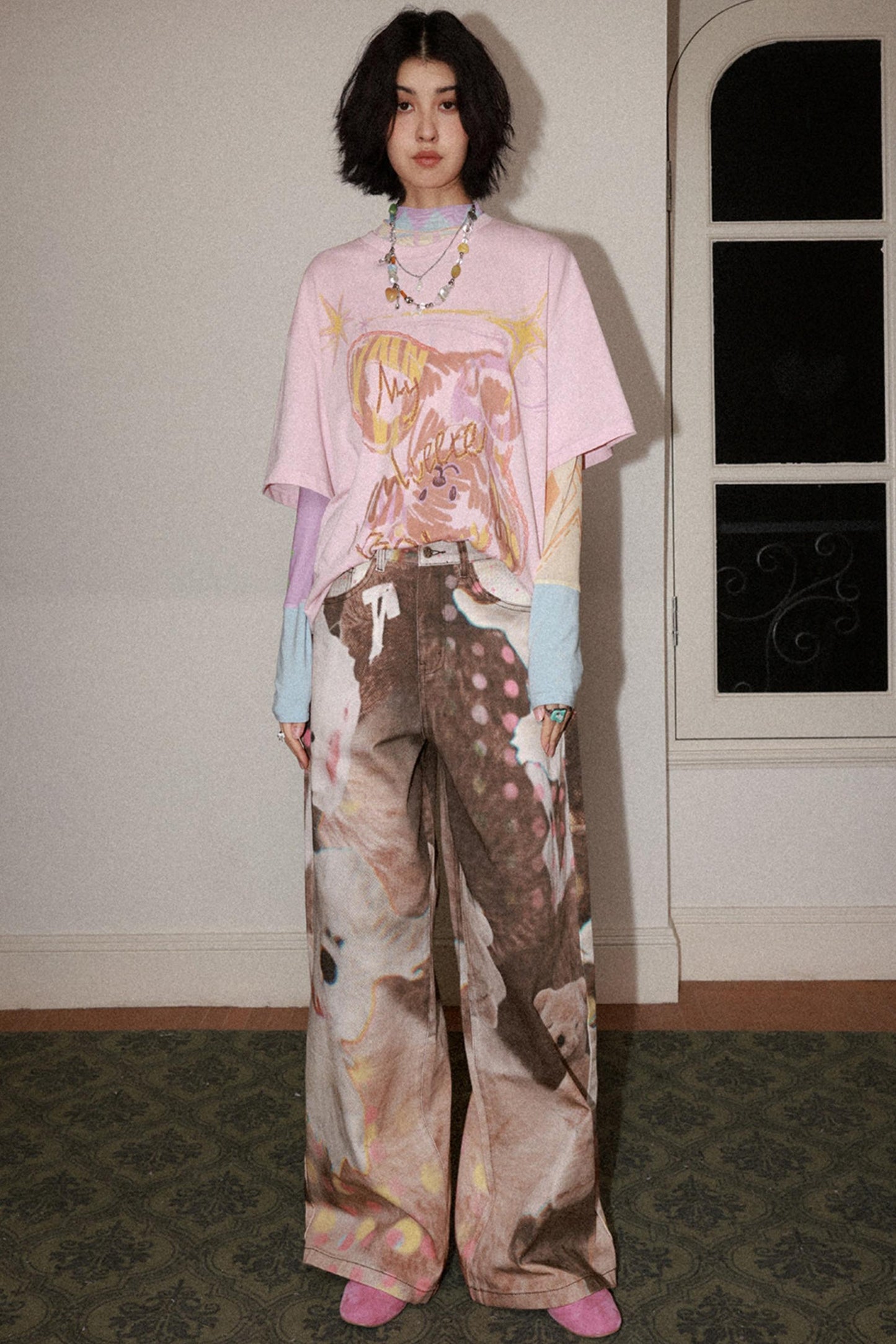 Doll Club Wide-Leg Jeans