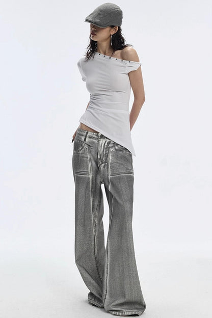 Bevelled Studded T-Shirt