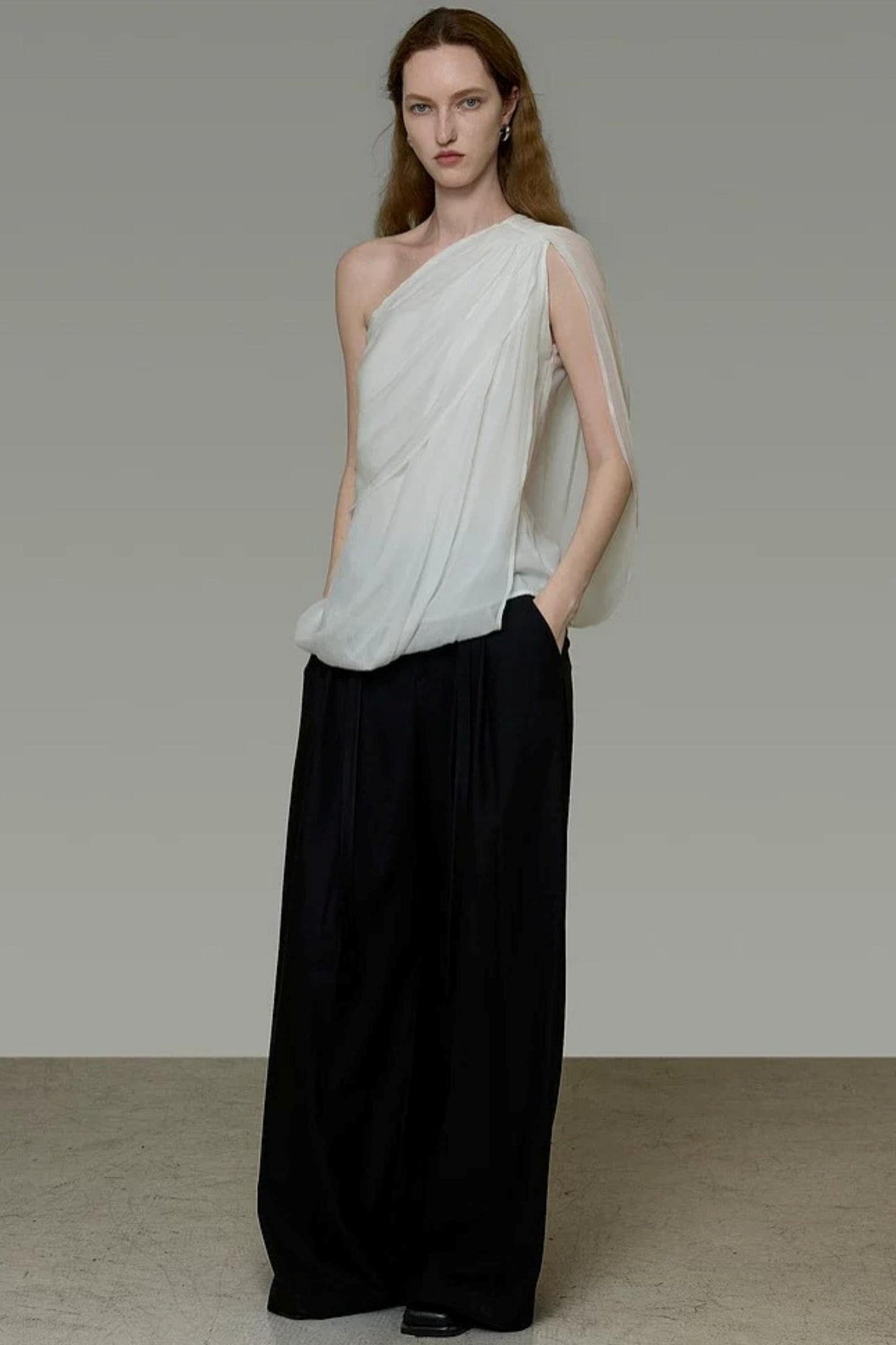 Asymmetrical Ribbon Top