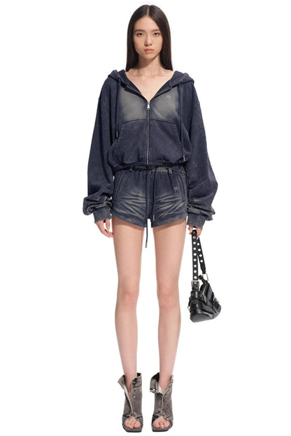 Volcano Hooded Denim Jacket