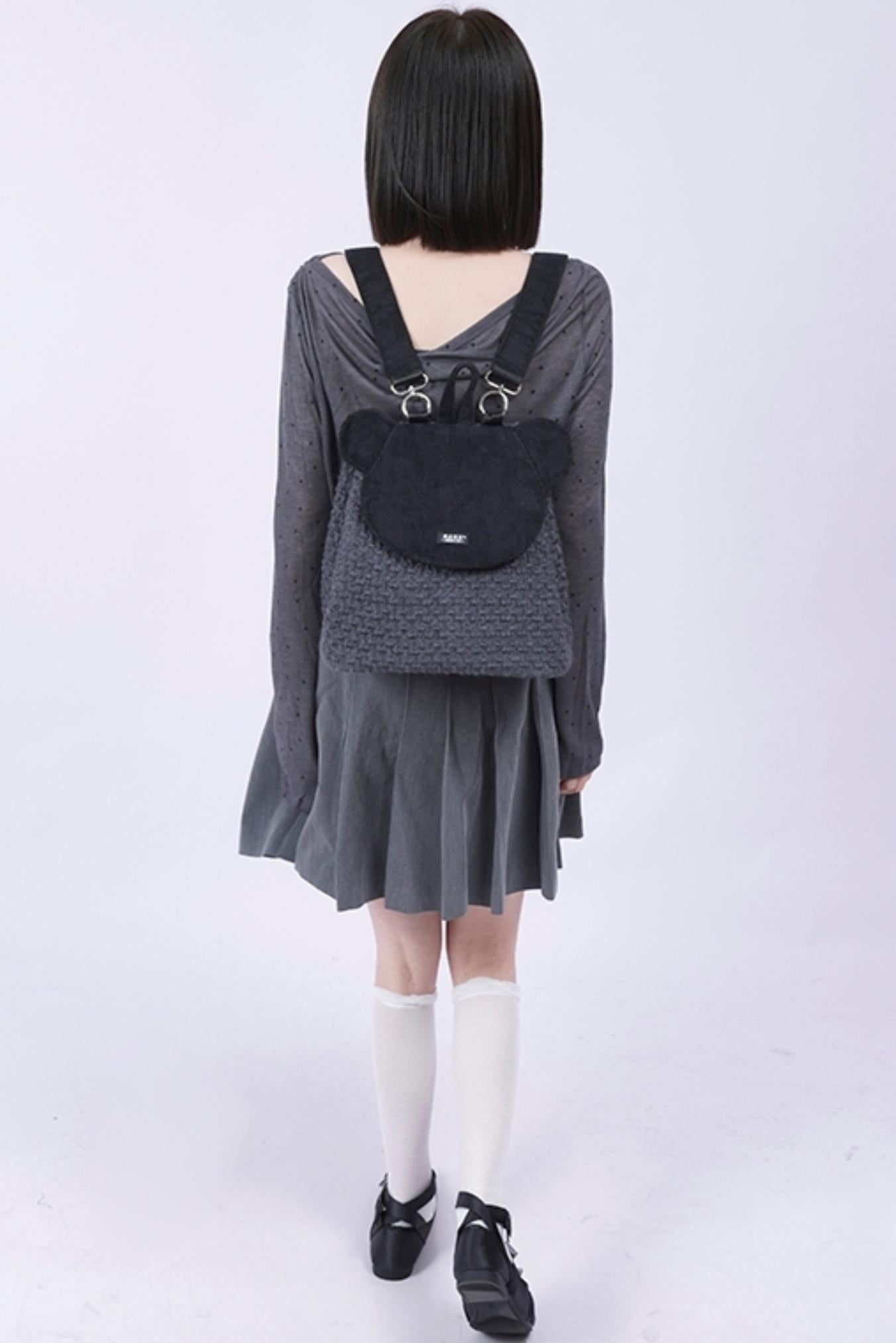 Patchwork Bear Crossbody Bag