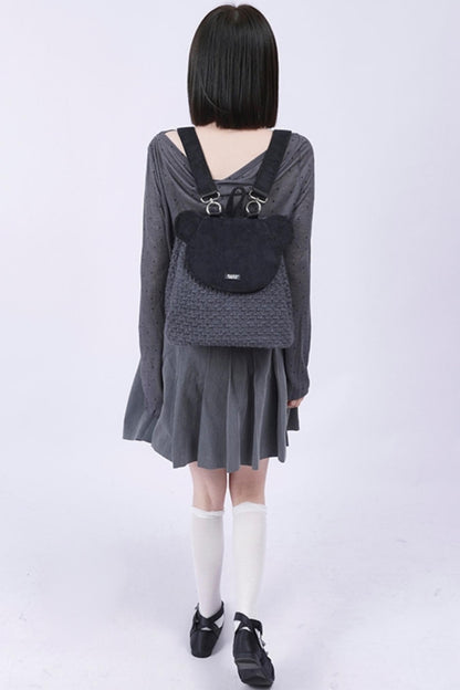 Patchwork Bear Crossbody Bag