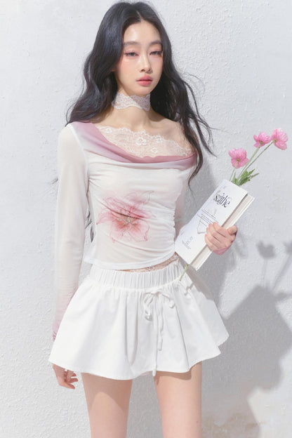 Romantic Lace Patchwork Tee