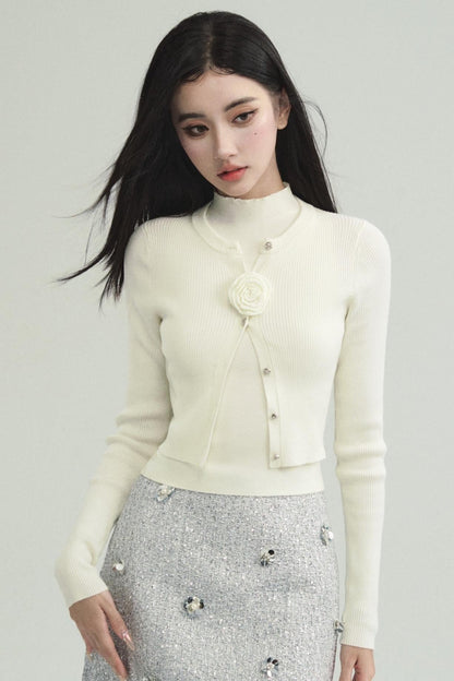 French Knitted Three-Piece Set-Up