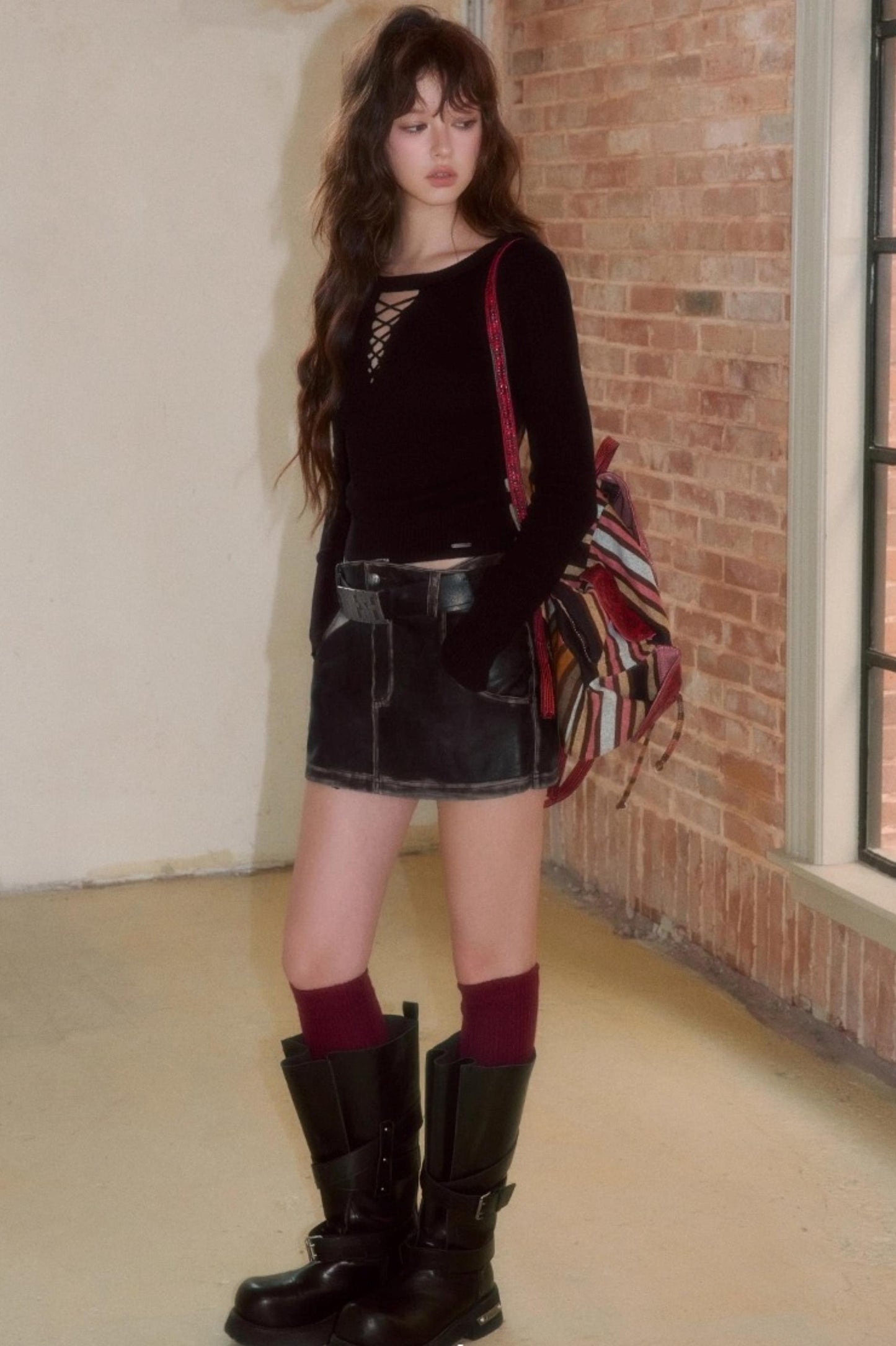 Sweet Strap Slim Knitwear