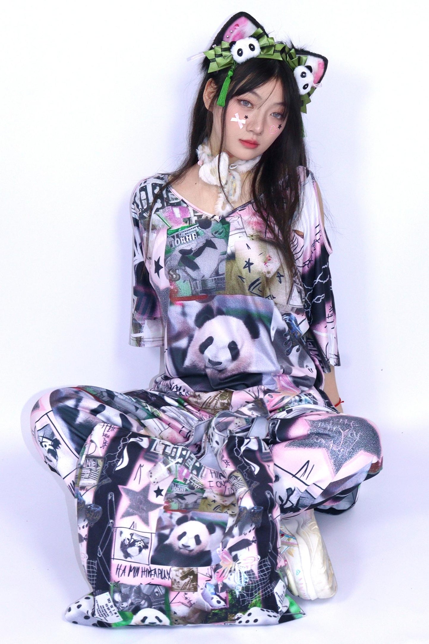 Millennial Retro Off-Shoulder Top