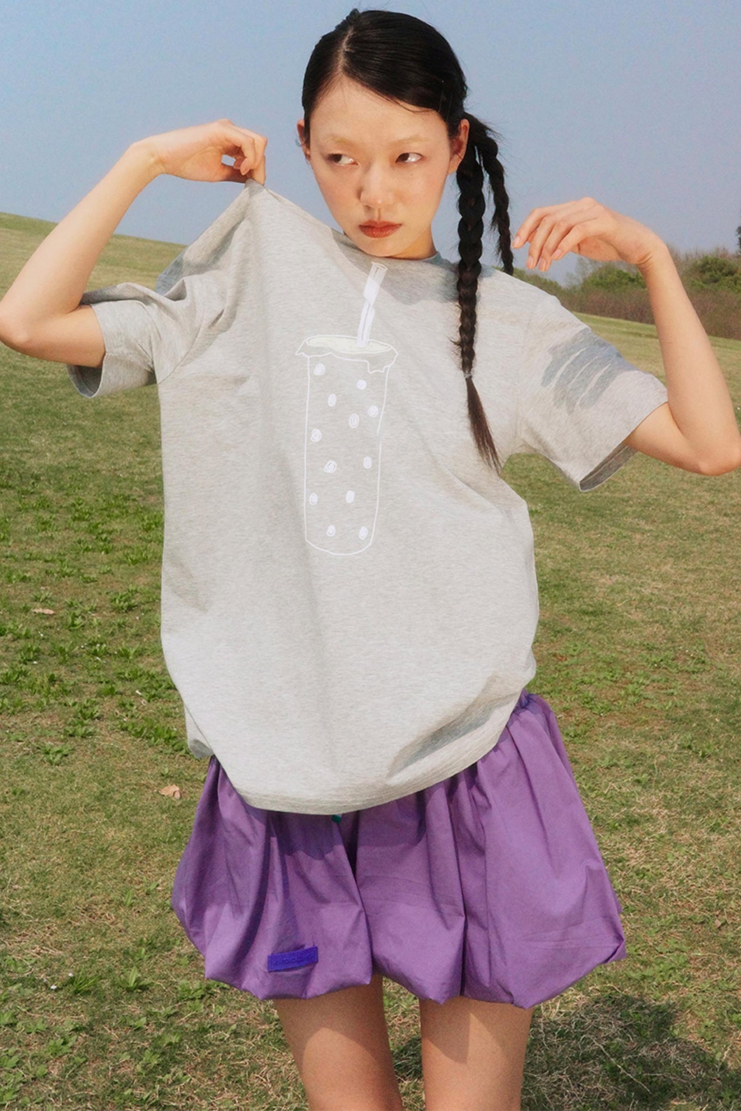 Gray Pearl Milk Tea T-Shirt