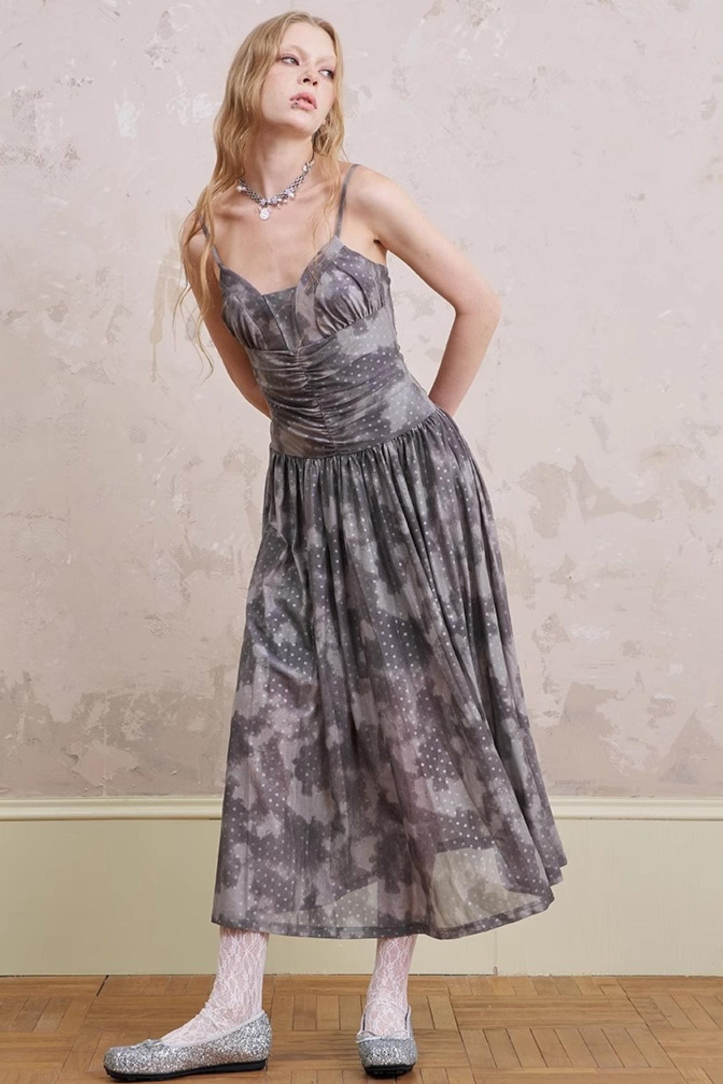 Polka Dot Maxi Dress